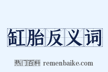 缸胎反义词是什么意思的图片